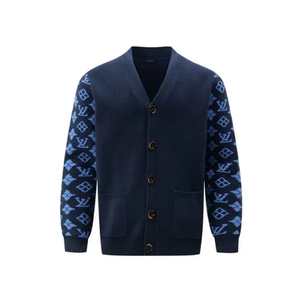 루이비통 남성 브이넥 가디건 - Louis vuitton Mens Cardigan - lv… - 1
