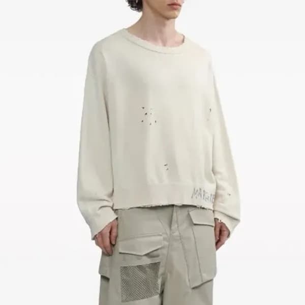 메종 마르지엘라 남성 라운드 맨투맨 - Maison Margiela Mens Round T… - 1
