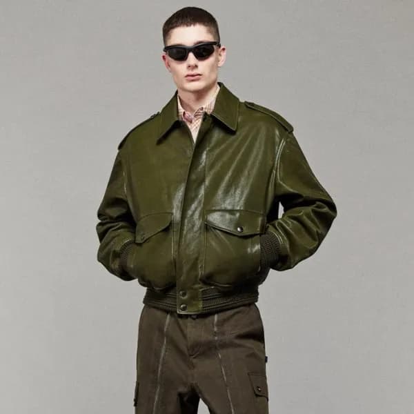 버버리 남성 가죽 자켓 - Burberry Mens Leather Jacket - buc4… - 1