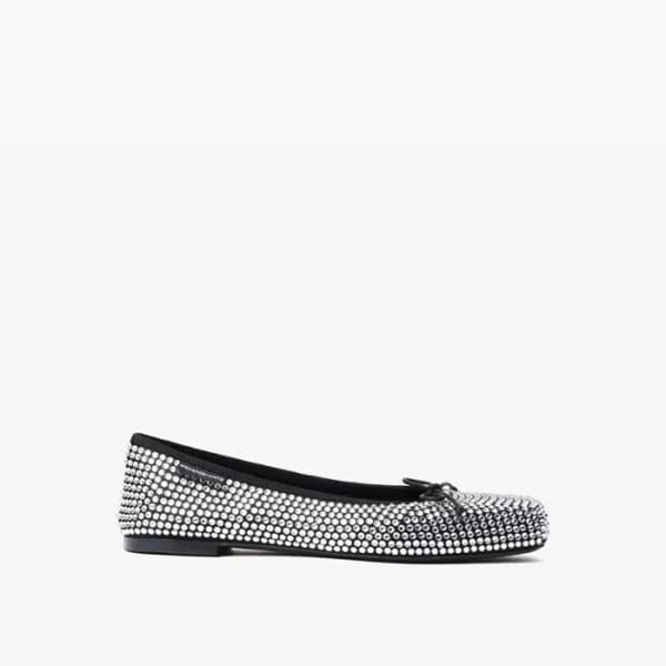 알렉산더왕 여성 빌리 새틴 크리스탈 플랫 슈즈 - Alexander Wang Womens … - 1