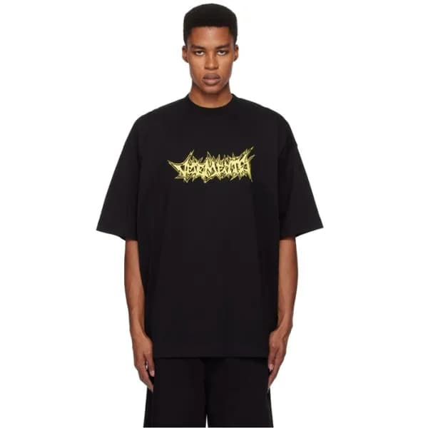 베트멍 남/녀 라운드 반팔 티셔츠 - Vetements Unisex Oversize Tsh… - 1