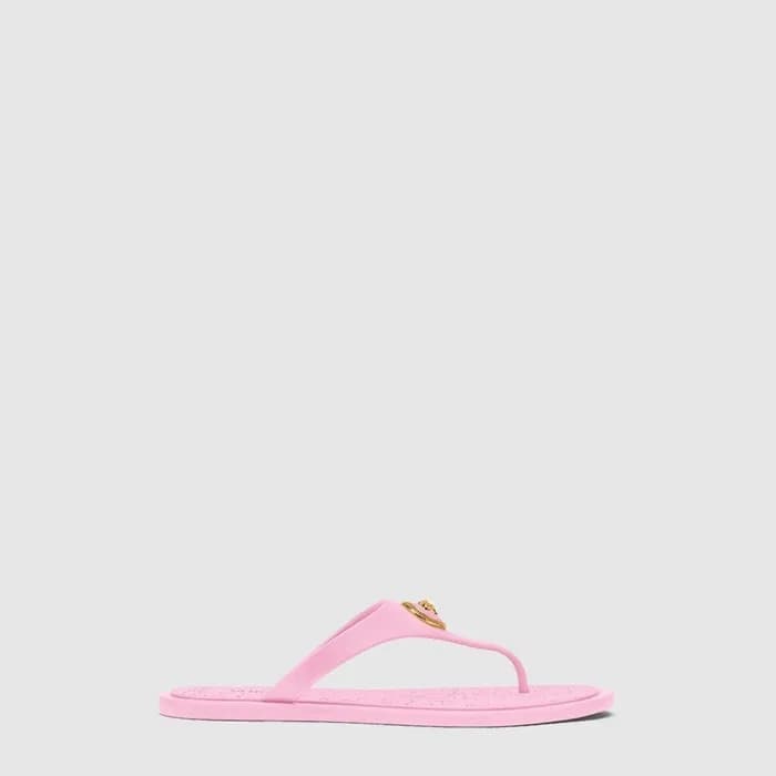 베르사체 여성 Alia 플랫 고무 샌들 - Versace Womens Alia Flat R… - 1