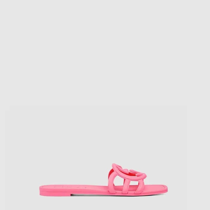 구찌 여성 인터로킹 G 슬라이드 샌들 - Gucci Womens Interlocking G… - 1