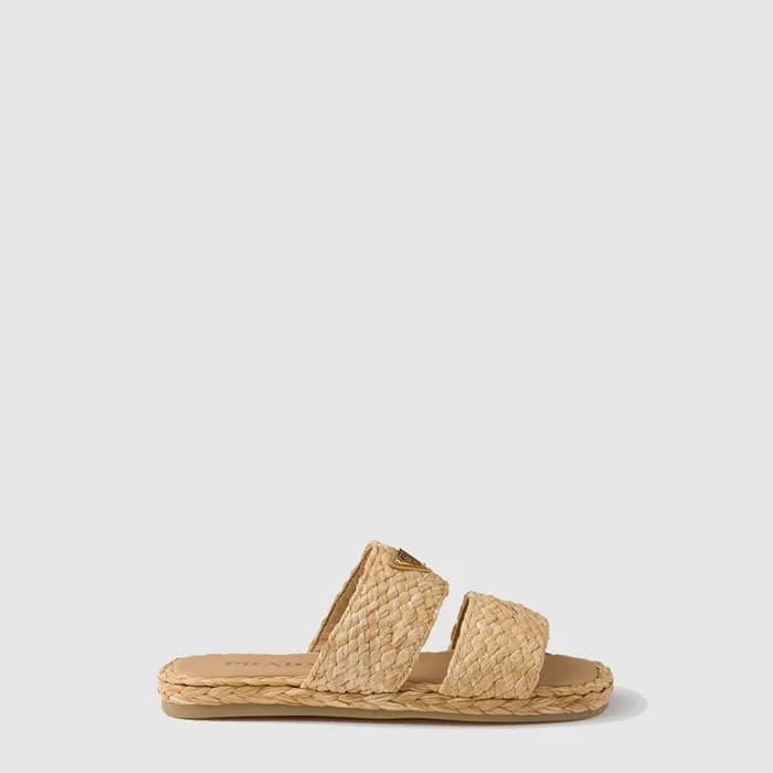 프라다 여성 라피아 슬라이드 - Prada Womens Raffia Slide - prs6… - 1