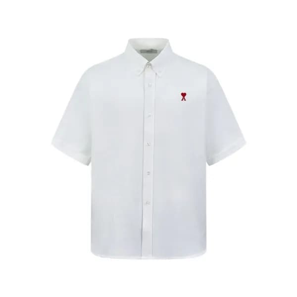 아미 남성 반팔 셔츠 - Ami Mens Basic Shirts - amc7916x - 1