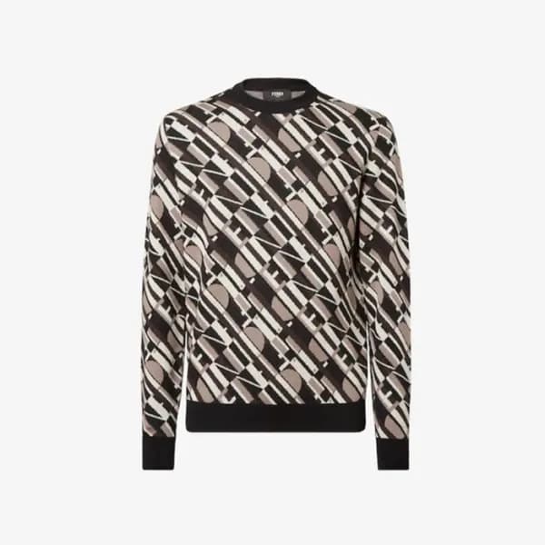 펜디 남성 라운드 스웨터 - Fendi Mens Round Sweater - fec8719… - 1