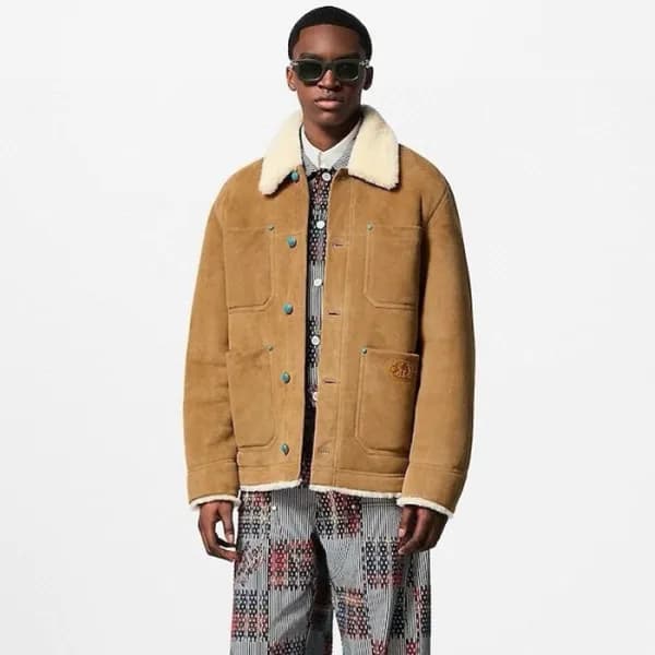 루이비통 남성 가죽 자켓 - Louis vuitton Mens Leather Jacket … - 1