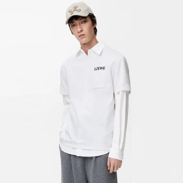 로에베 남성 라운드 반팔티 - Loewe Mens Round Tshirt - loc1270… - 1
