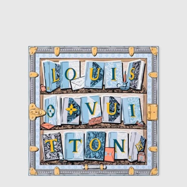 루이비통 여성 라이브러리 스퀘어 스카프 - Louis vuitton Womens Libra… - 1
