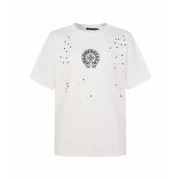 크롬하츠 남성 라운드 반팔티 - Chrom Hearts Mens Round Tshirt -… - 1