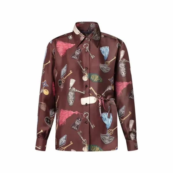 루이비통 여성 실크 셔츠 - Louis vuitton Womens Silk Shirt - lvc16835x - 1