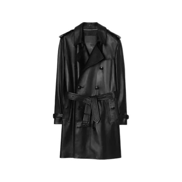 버버리 남성 가죽 코트 - Burberry Mens Leather Coat - buc17665x - 1