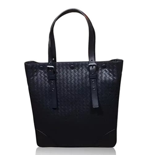 [보태가 베네타] 인터레치아토 가죽 블랙 남성용 숄더백 bv0005b - Bottega V… - 1