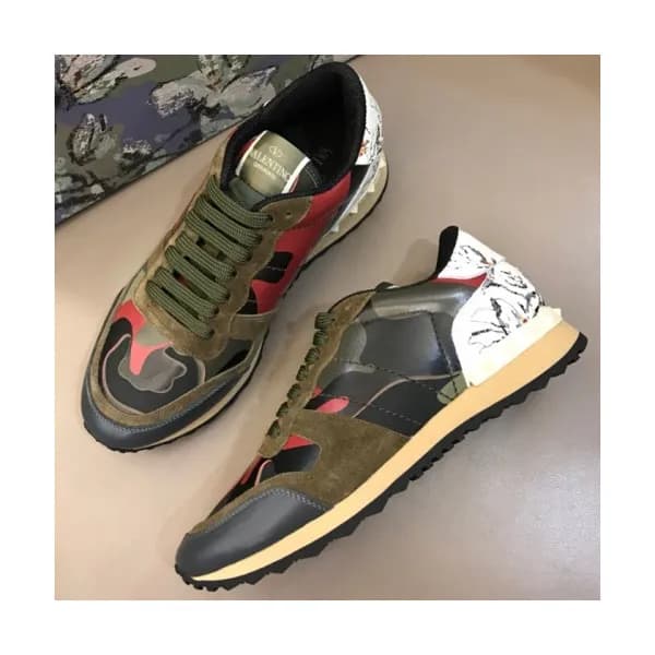 Valentino 2018 Mens Leather Sneakers/Running shoes… - 1