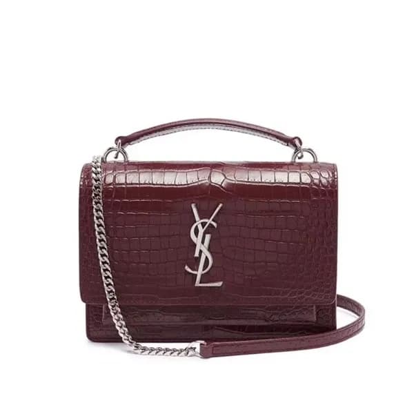 Saint Laurent Women Sunset Monogram Mini Chain Sho… - 1