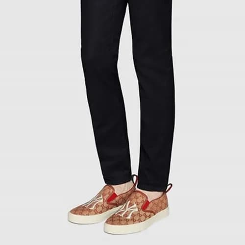 Gucci 2018 Mens Leather Loafer 548683 - 구찌 NY패치 슬립…