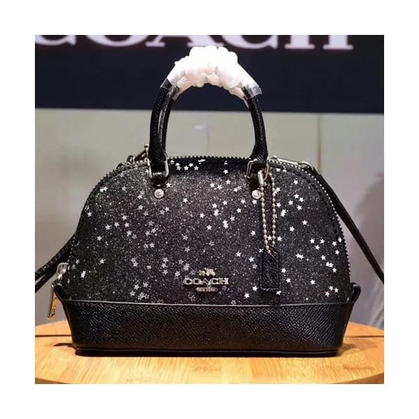 Coach Leather Mini Tote Shoulder Bag,17cm - 코치 레더 … - 1