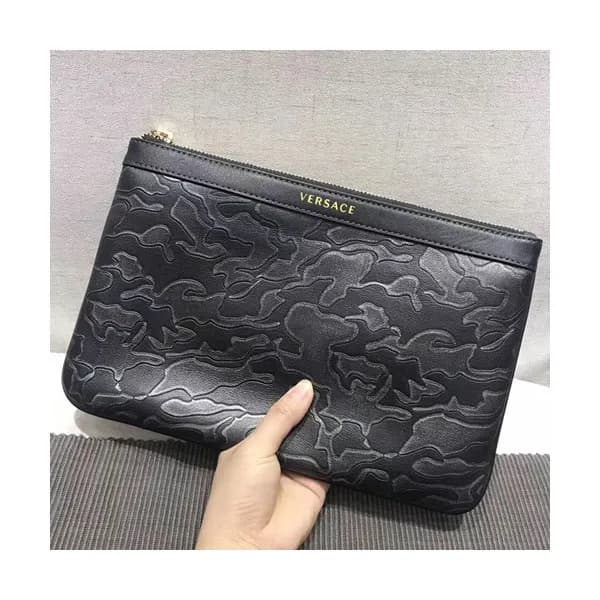 Versace 2018 Leather Clutch Bag,28CM - 베르사체 2018 레… - 1