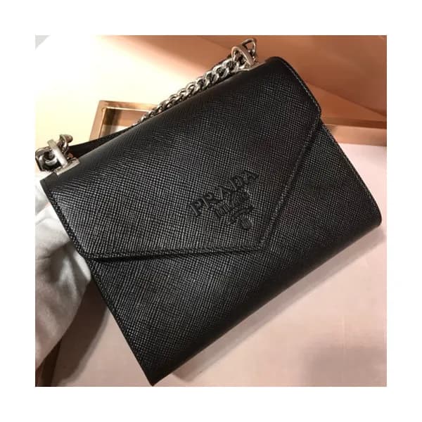 Prada Monochrome Chain Shoulder Bag,21cm - 프라다 모노크… - 1