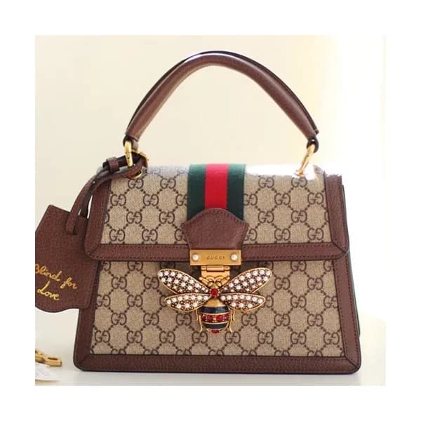 Gucci GG Queen Margaret Leather Tote Shoulder Bag,… - 1
