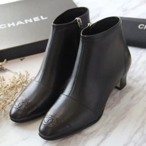 Chanel 2018 Ladies Leather Ankle Boots - 샤넬 여성 신상 …