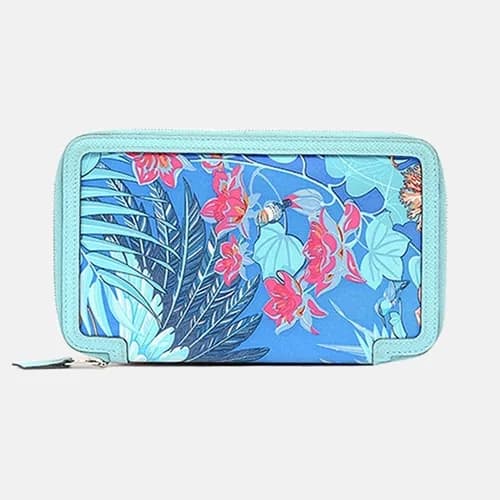 Hermes 2019 Womens Silk Zippy Long Purse - 에르메스 여성… - 1