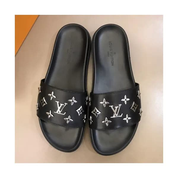 Louis Vuitton 2019 Mens Initial Metal Logo Leather… - 1
