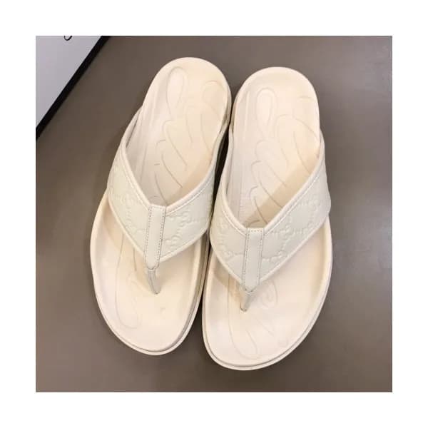 Gucci 2019 Mens Logo Leather Flip-flap - 구찌 남성 로고 … - 1