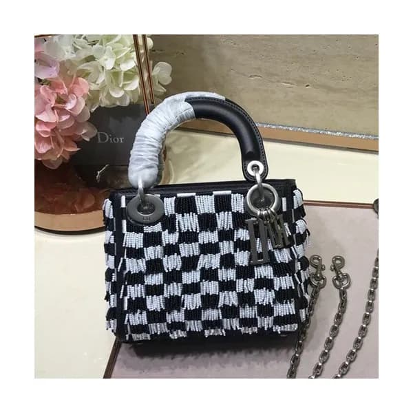 Dior 2019 Lady Dior Mini Tote Shoulder Bag,17CM - … - 1