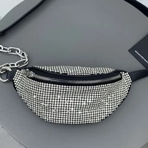 Alexander Wang 2019 Cubic & Leather Belt Bag,20.5c… - 1