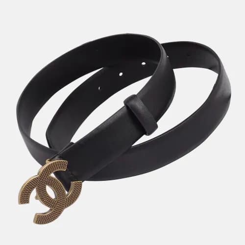 Chanel 2019 Ladies Leather Belt - 샤넬 2019 여성용 레더 벨… - 1