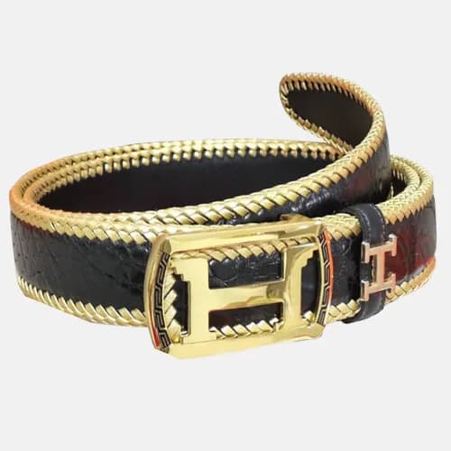 Hermes 2019 Mens Crocodile Leather Belt - 에르메스 201… - 1