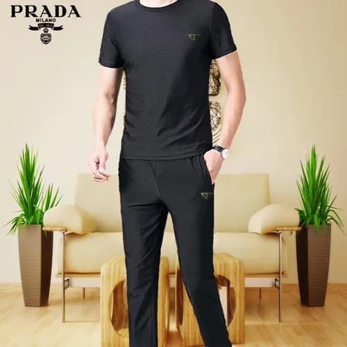 Prada 2019 Mens Logo Cotton Training Pants - 프라다 남… - 1