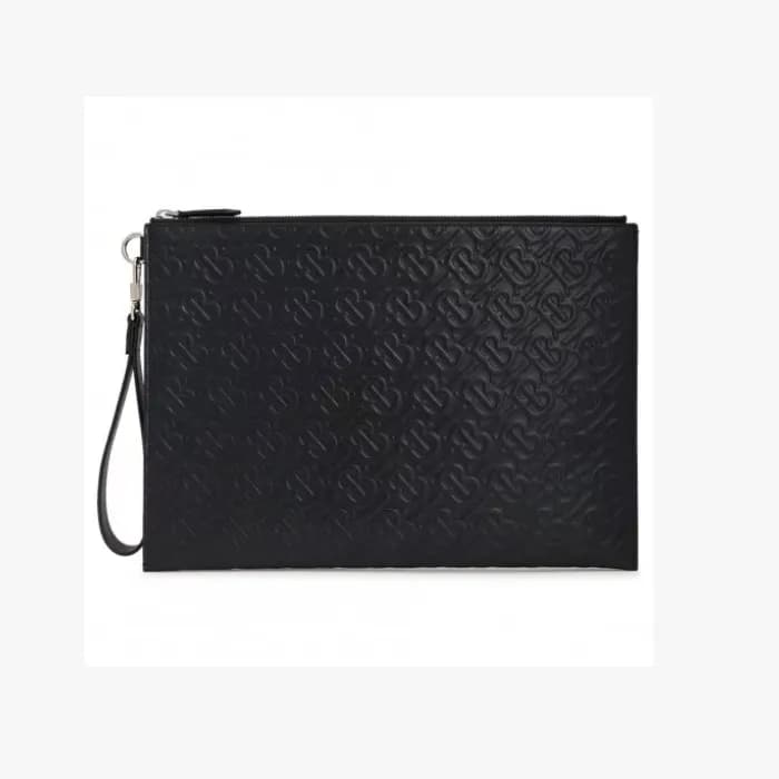 Burberry Leather Clutch Bag , 30cm - 버버리 남여공용 레더 클… - 1