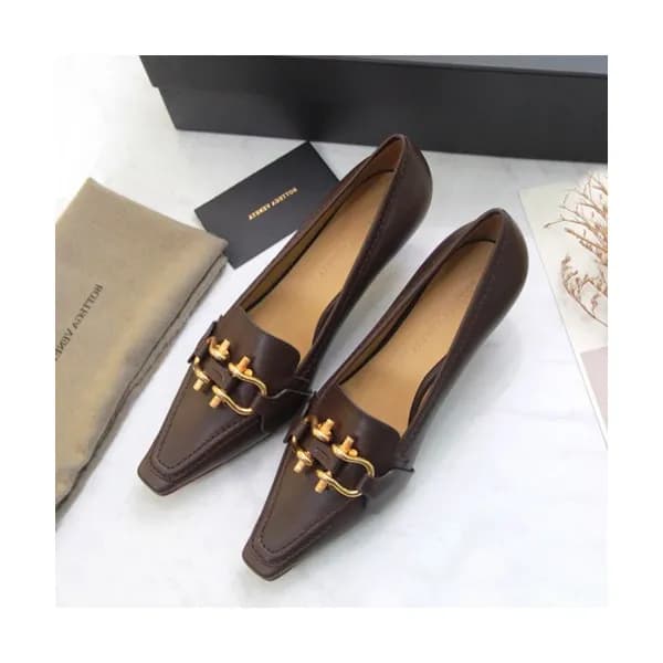 Bottega Veneta 2019 Ladies Leather Pumps Middle He… - 1
