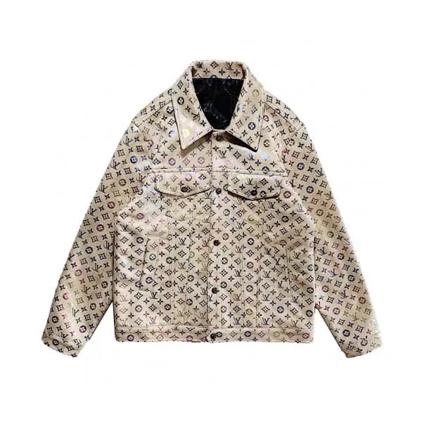Louis vuitton 2019 Mens Logo Casual Leather Jacket…