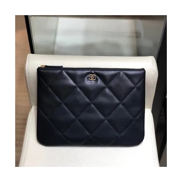 Chanel 2019 Leather Clutch Bag,28CM - 샤넬 2019 레더 클… - 1