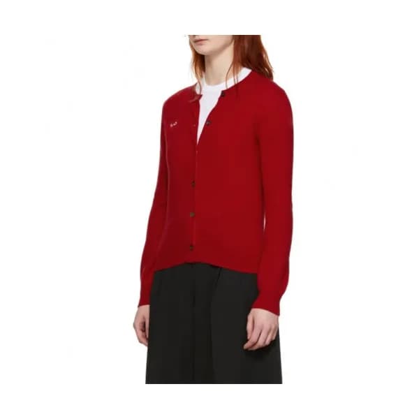 Cdgplay 2019 Womens Cardigan - 꼼데가르송 2019 여성 크루넥 가… - 1
