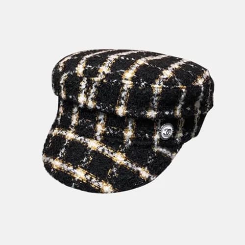 Chanel 2019 Ladies Tweed Cap - 샤넬 2019 여성용 트위드 모자 … - 1