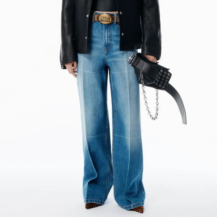 Alexsander Wang Womens Logo Denim Pants - 알렉산더왕 여성… - 1