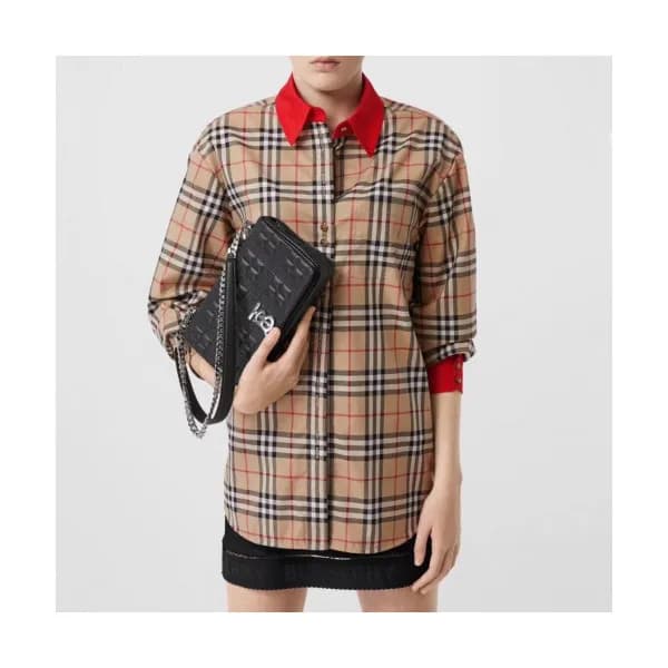 Burberry 2019 Womens Vintage Casual Cotton Tshirts… - 1