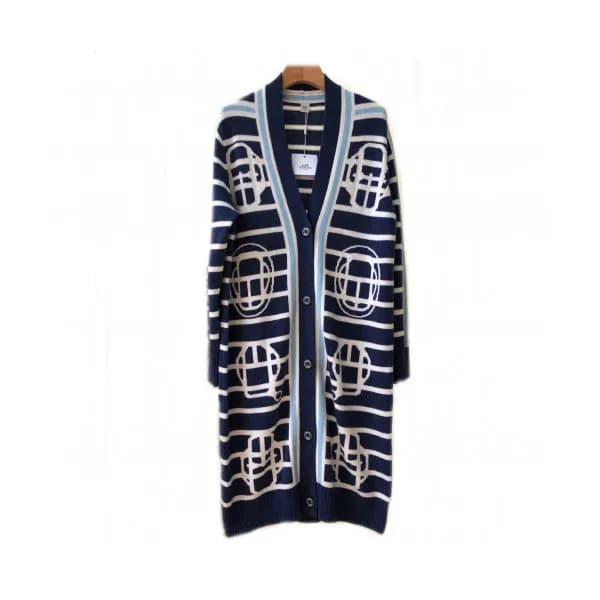 Hermes Womens V-neck Cashmere Cardigan - 에르메스 여성 브… - 1