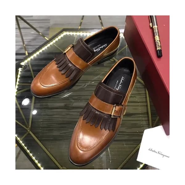 Ferragamo 2020 Mens Leather Shoes - 페라가모 2020 남성용 … - 1