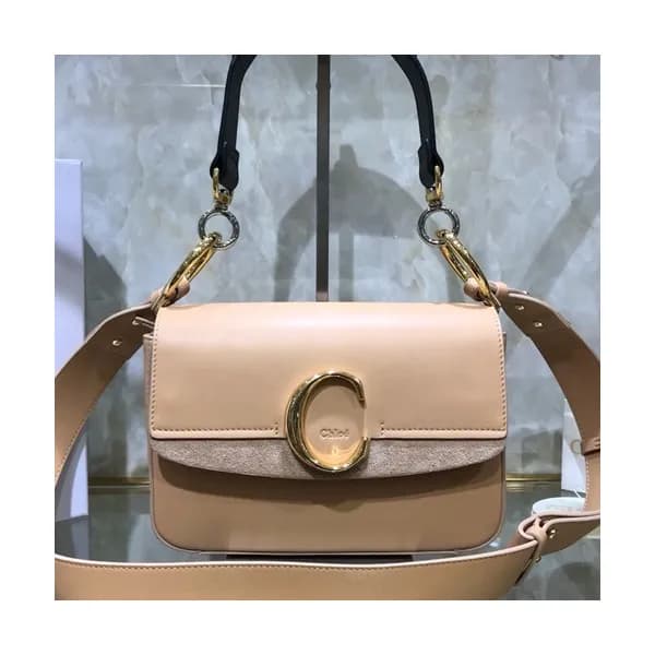 Chole 2020 C Leather Tote Shoulder Bag, 24cm - 끌로… - 1