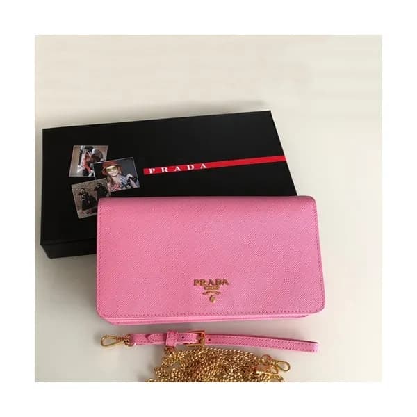 Prada 2020 Leather Chain Shoulder Cross Bag / Clut… - 1