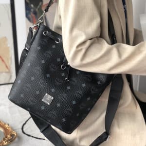 MCM 2020 Ladies Visetos Bucket Shoulder Bag,26cm -…