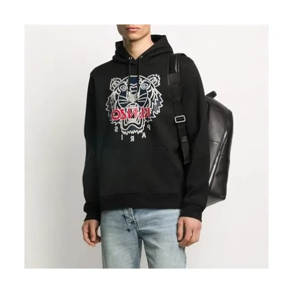 [겐조]Kenzo 2020 Mm/Wm Signature Tiger Cotton Hoodie… - 1
