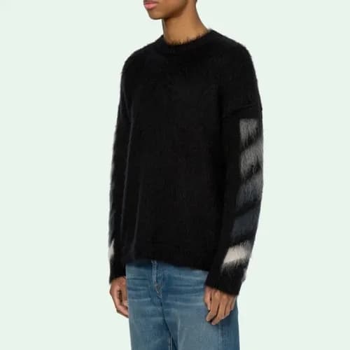 [오프화이트]Off-white 2020 Mm/Wm Brush Mohair Knit Swea… - 1