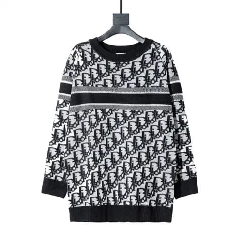 Dior 2020 Mens Retro Logo Crew-neck Sweaters - 디올 … - 1