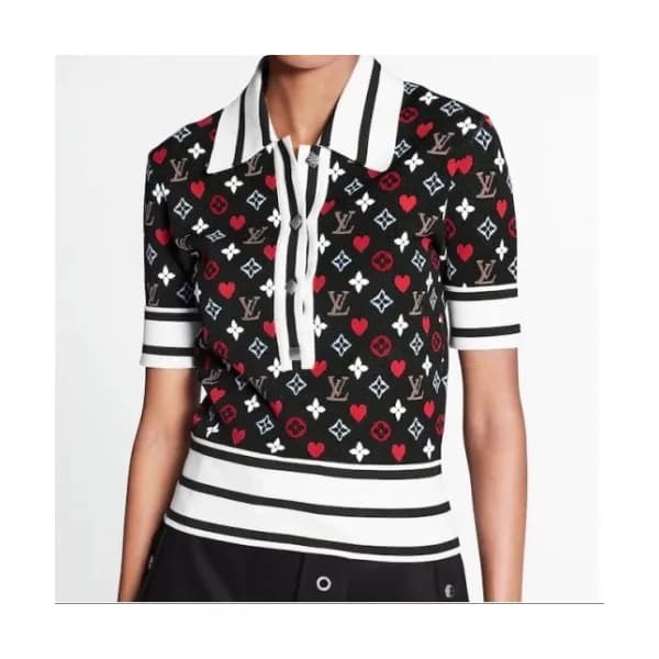 Louis vuitton 2021 Womens Logo Short Sleeved Tshir… - 1